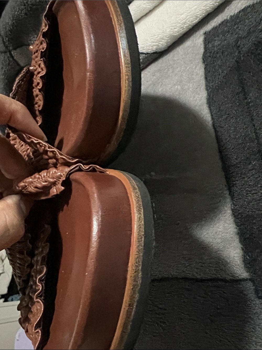 rag & bone Bailey Leather Cross-Strap Slingback Sandals size 7.5 or 37.5 - Picture 11 of 14